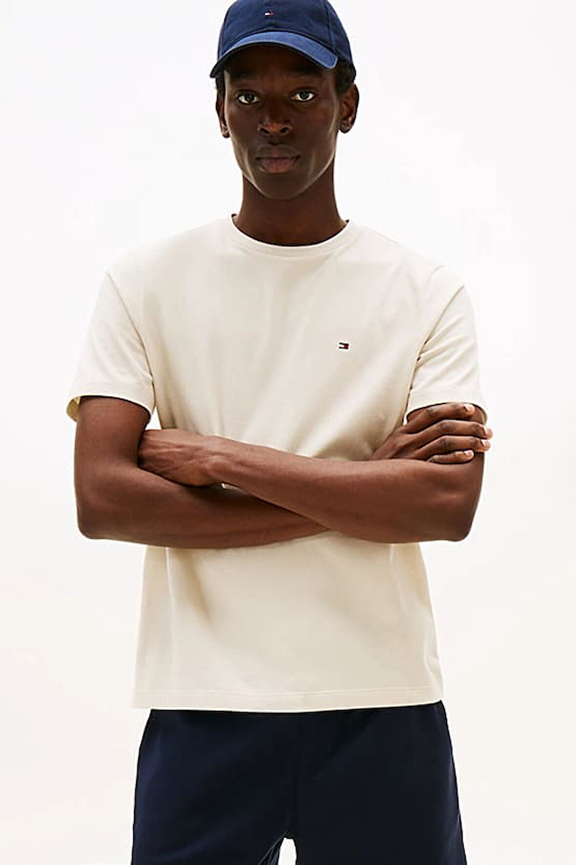 Erkek Regular Fit  Pamuklu T-Shirt - Ekru | M
