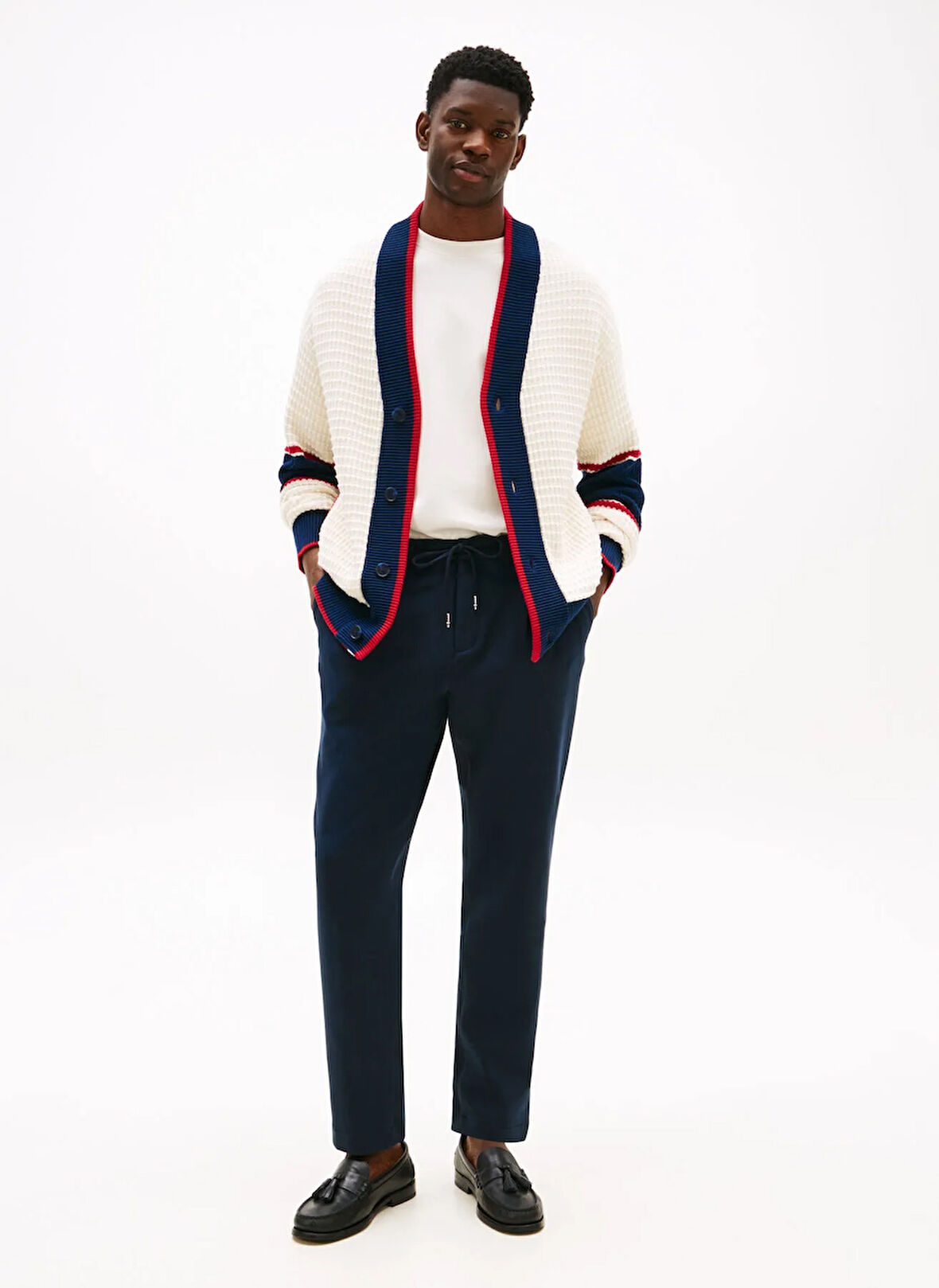 Tommy Hilfiger Normal Bel Normal Paça Normal Mavi Erkek Pantolon MW0MW39705DW5_HARLEM 1PLT 3/4 EL CO