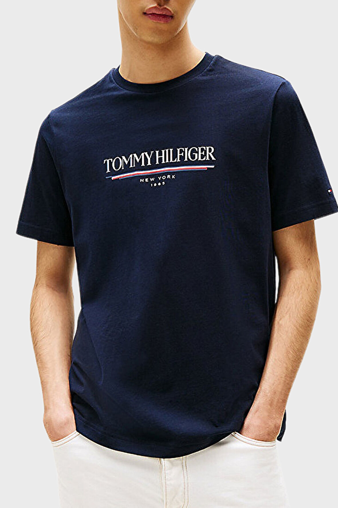 Tommy Hilfiger Erkek T Shirt MW0MW40324 DW5