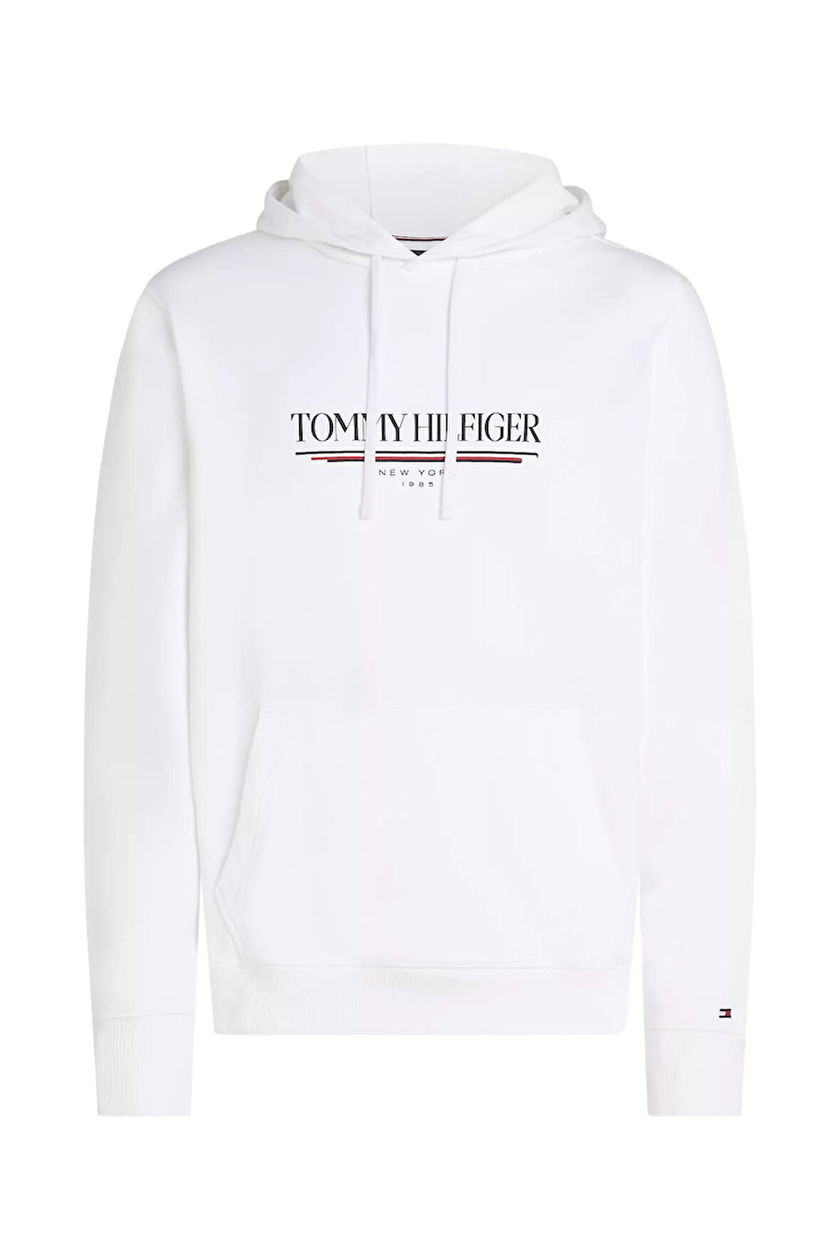 Erkek Brand Love Hilfiger Hoodie Sweatshirt - Beyaz | M