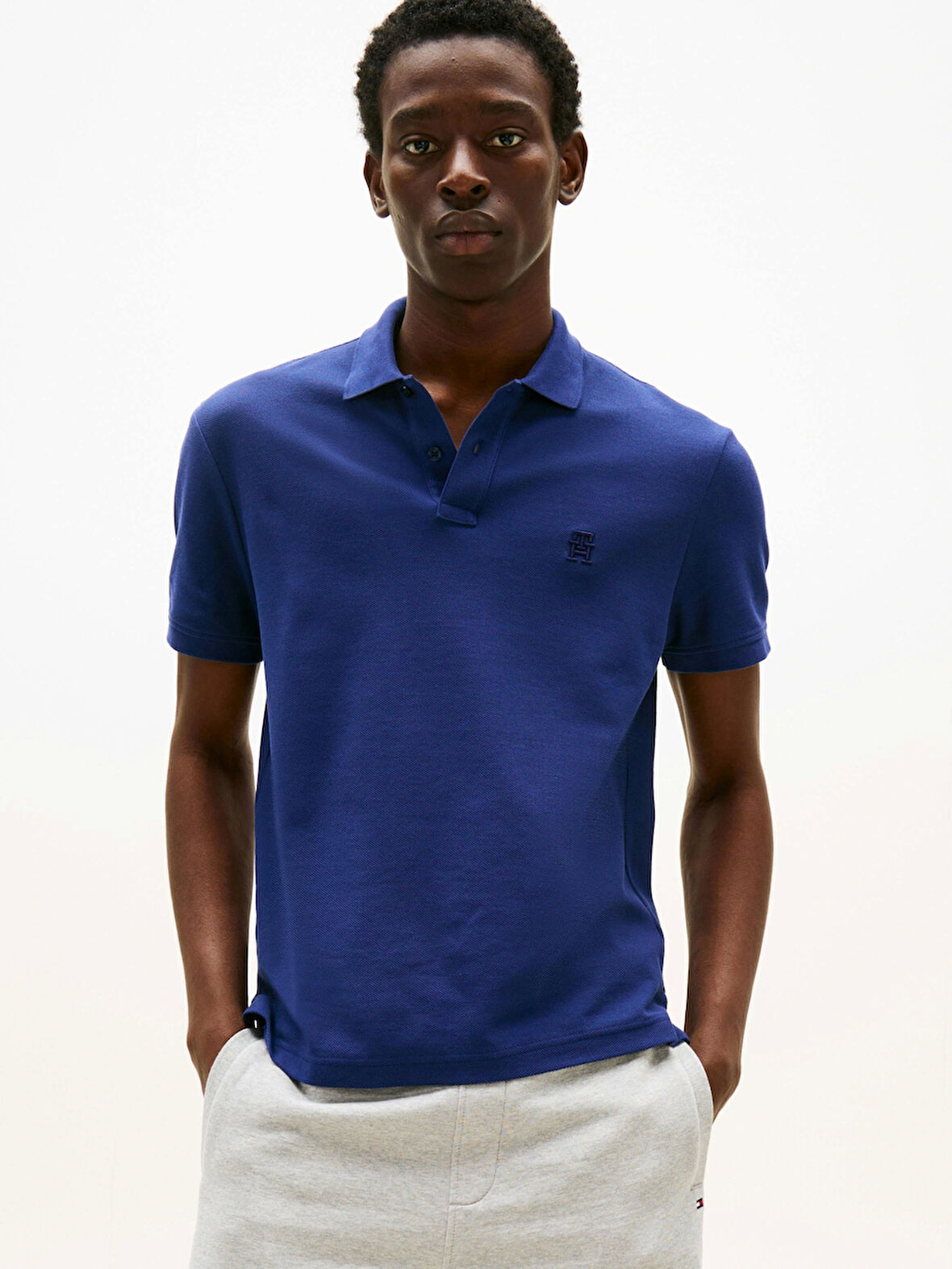 Tommy Hilfiger IMD REG POLO Erkek Mavi T-shirt MW0MW33167C7G