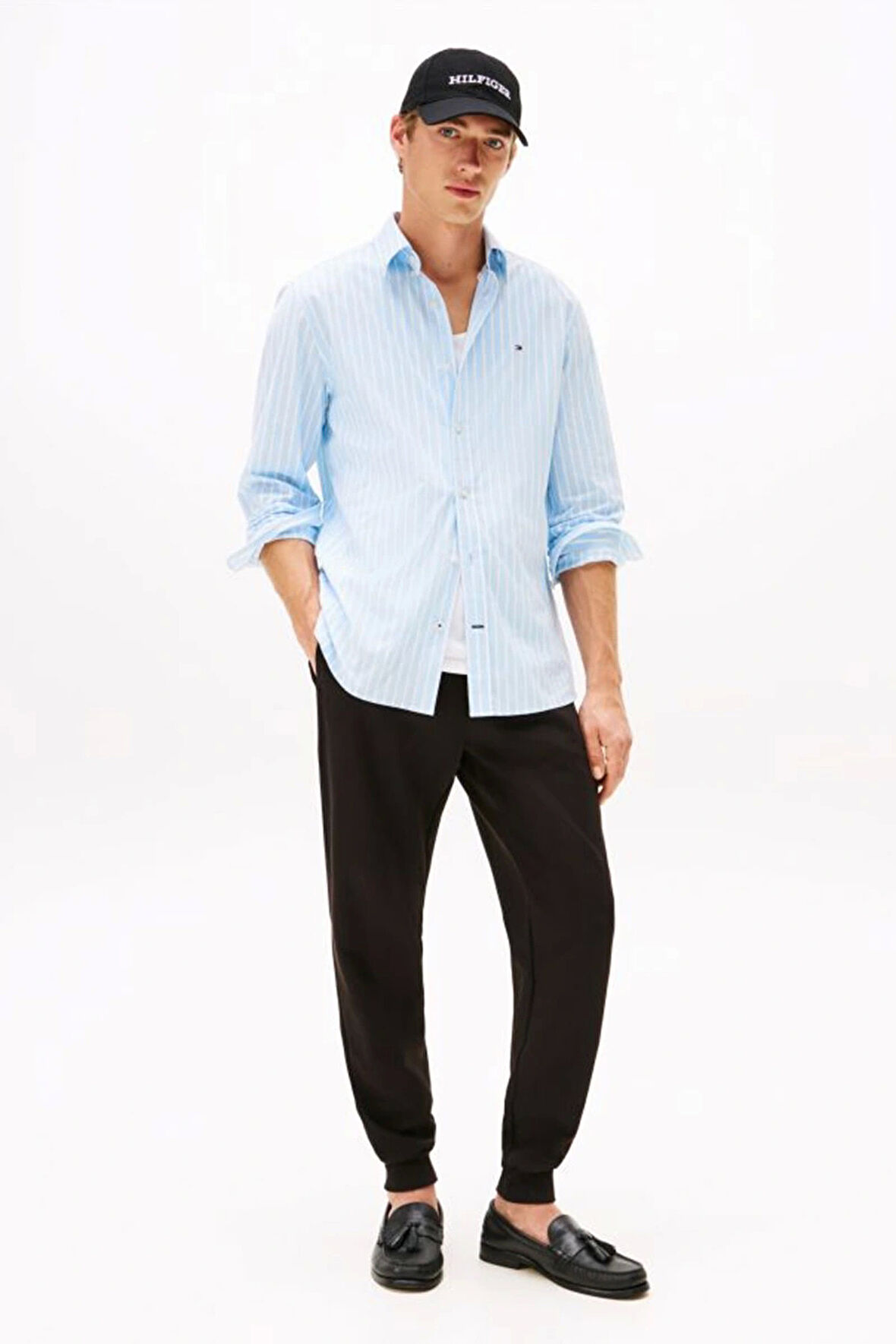 Tommy Hilfiger Erkek Klasik In Techno Siyah Eşofman Altı MW0MW37242BDS