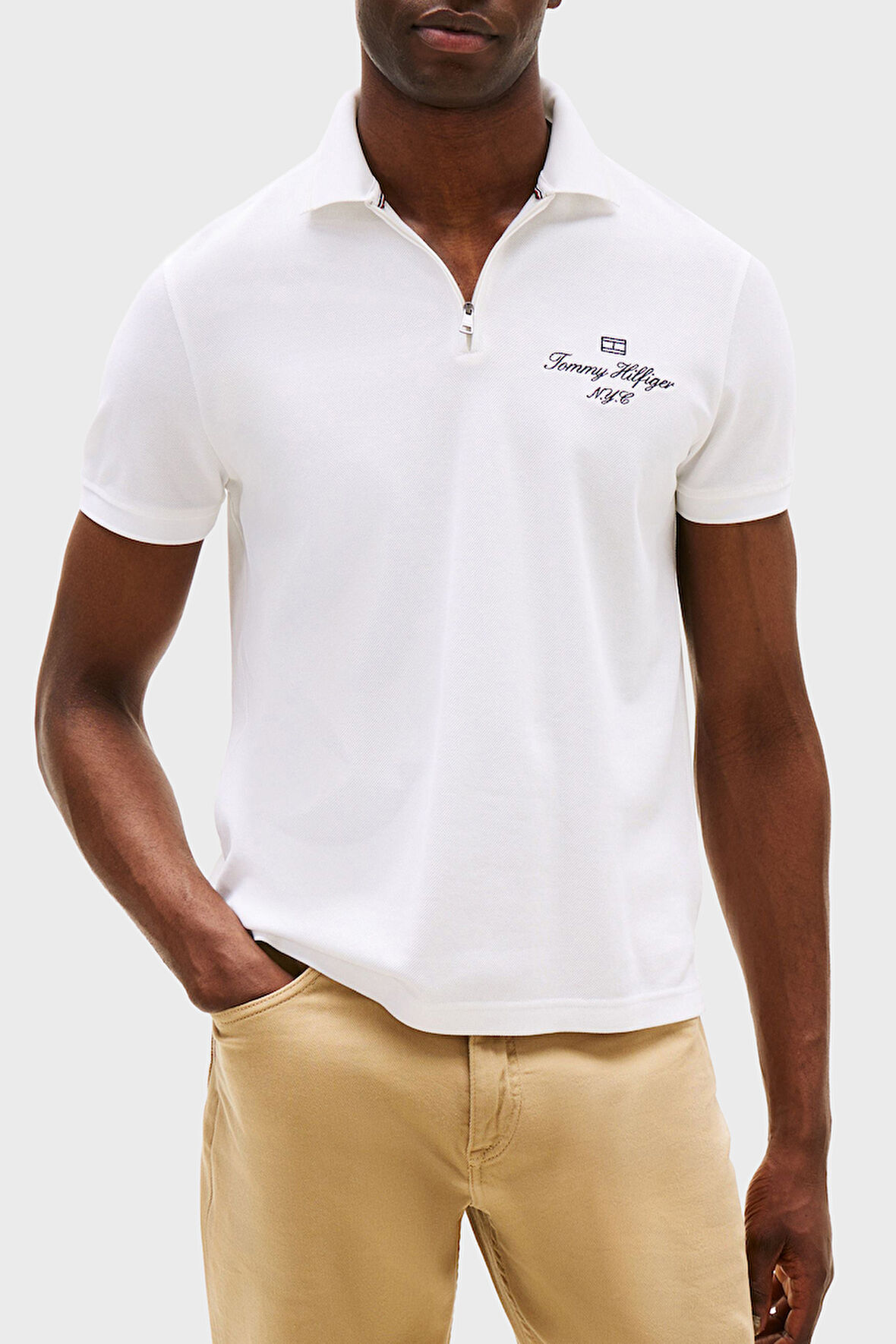 Tommy Hilfiger Erkek Polo Yaka T Shirt MW0MW39550 YBR