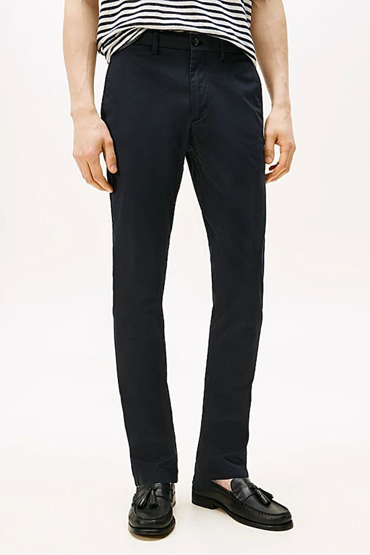 Erkek Slim Fit Dokulu Bleecker Chino Pantolon - Lacivert | 33/32