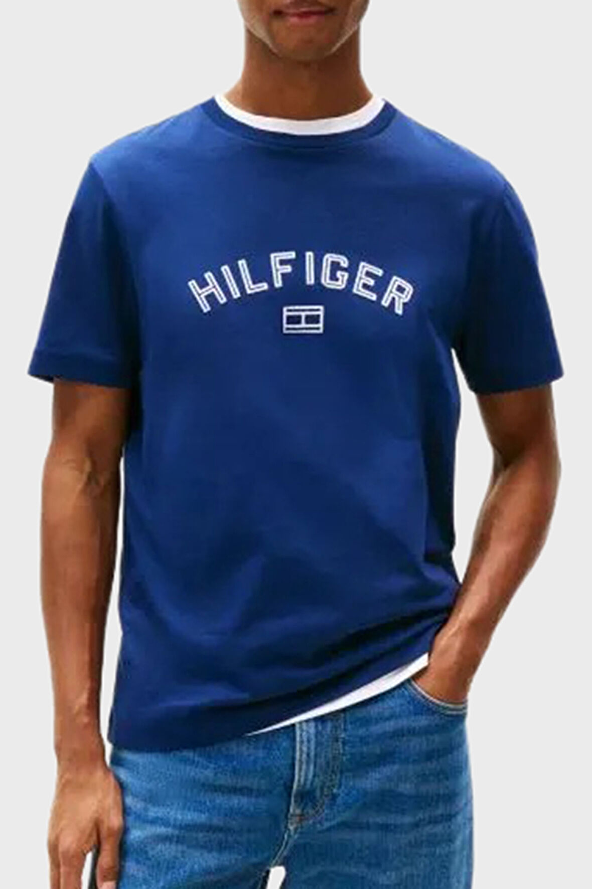 Tommy Hilfiger Erkek T Shirt MW0MW39357 C7G