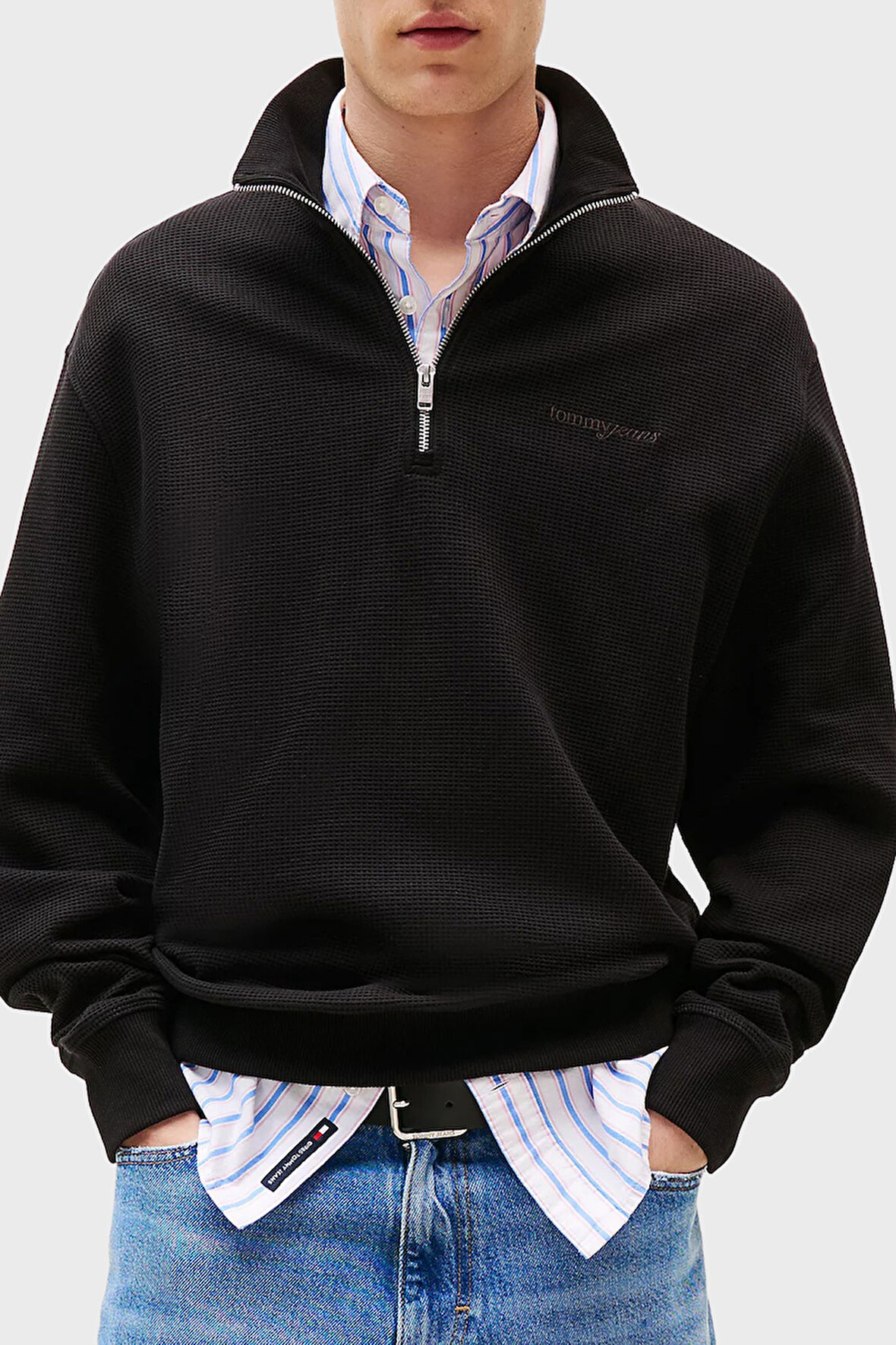 Tommy Jeans Erkek Sweat DM0DM21880 BDS