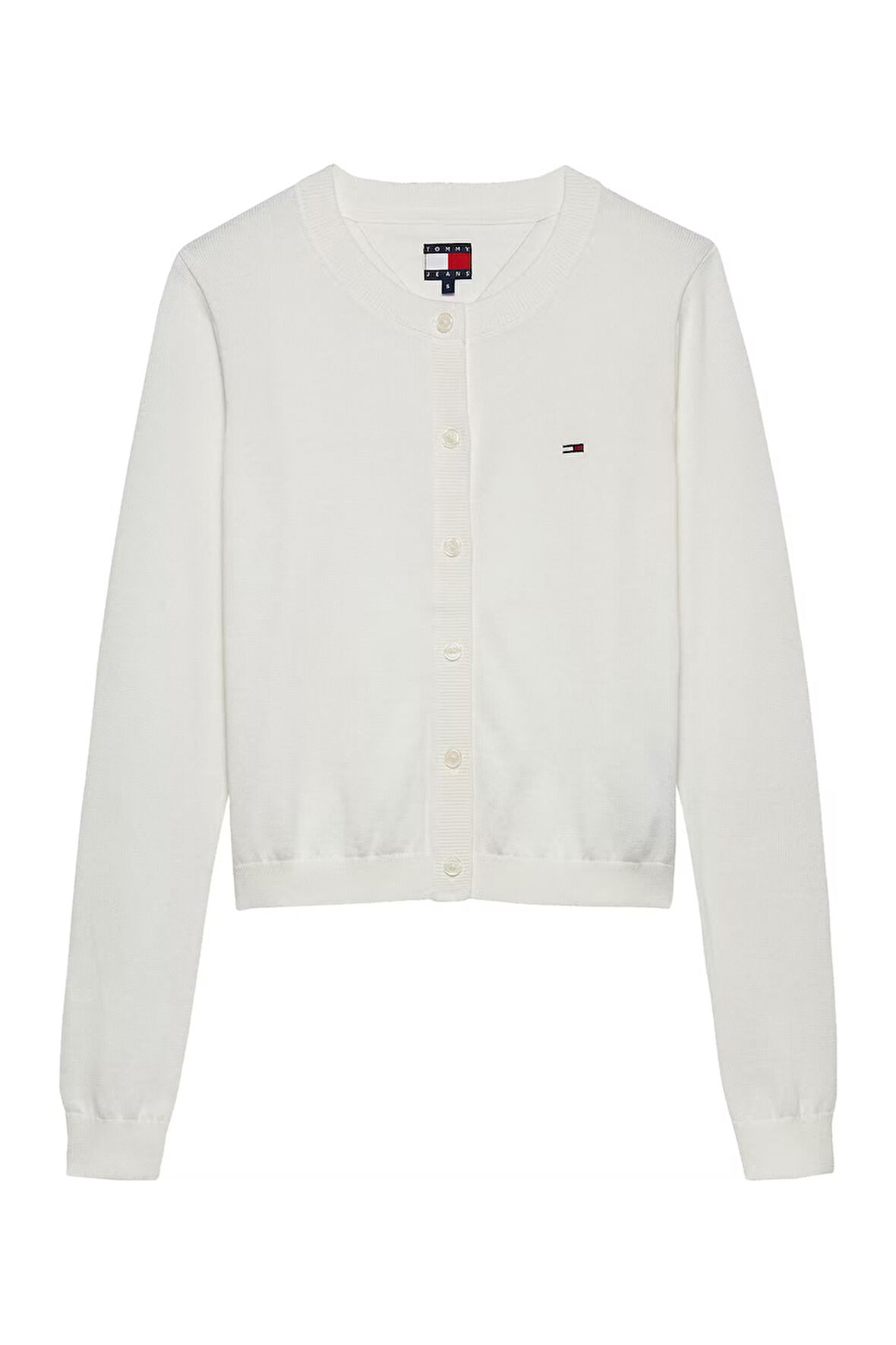 Kadın Essential Crew Neck Hırka - Ekru | S