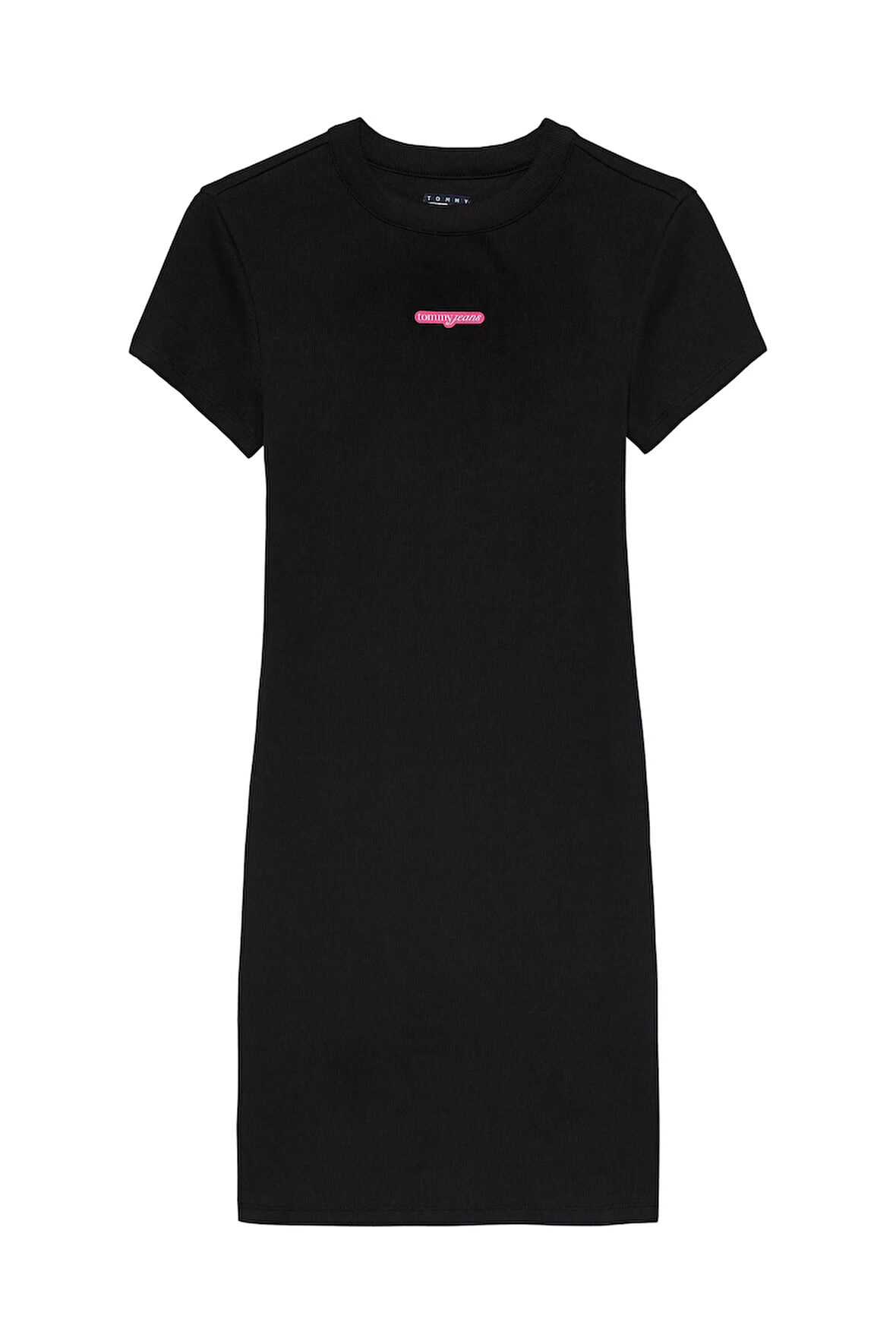 Kadın Script Mini Elbise - Siyah | S