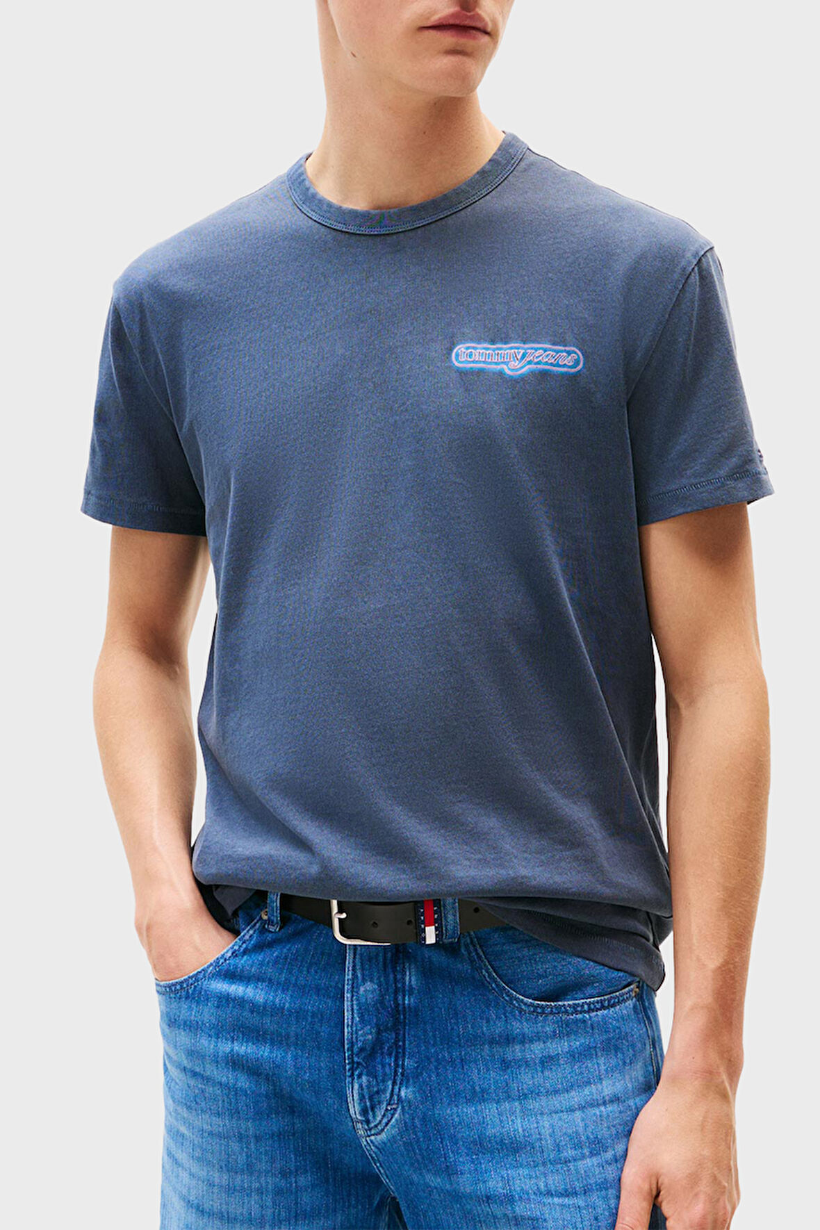 Tommy Jeans Erkek T Shirt DM0DM21829 C1G
