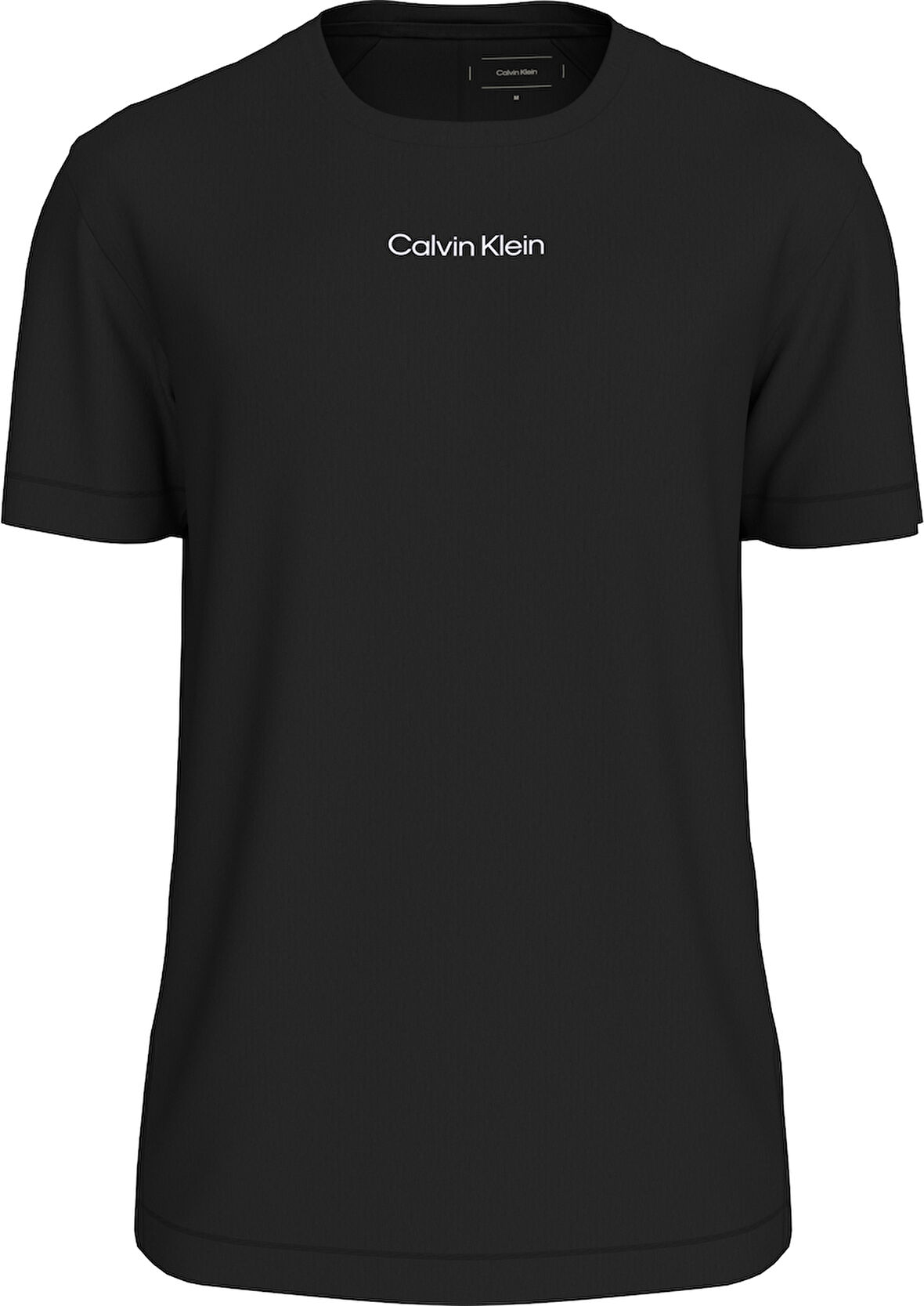 CALVIN KLEIN Erkek Marka Logolu Organik Pamuklu Günlük Kullanıma Uygun Siyah T-Shirt LVGMF5K101 UB1