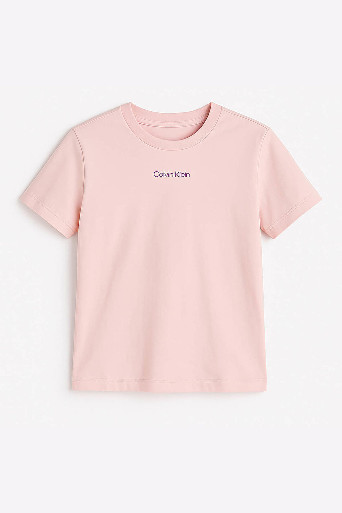 Kadın SS Classic Logolu Kısa Kollu T-Shirt – Pembe | S