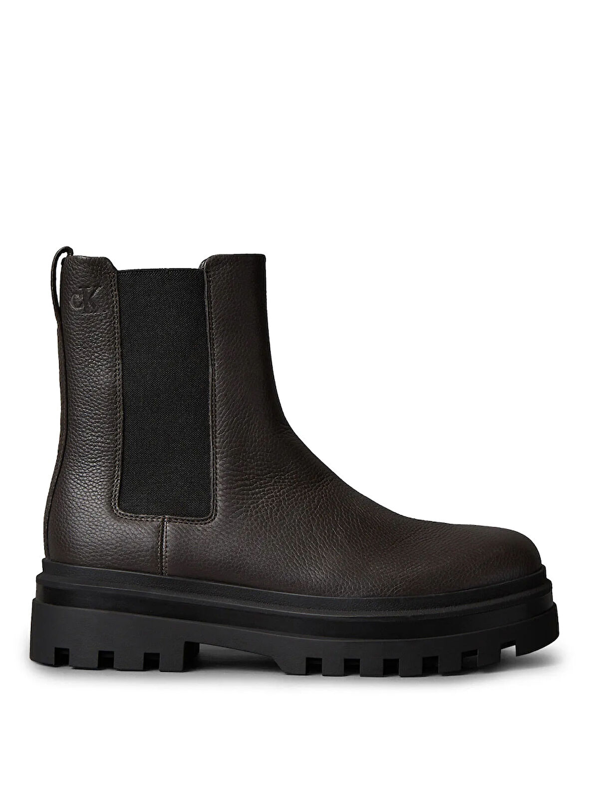 Calvin Klein Koyu Kahve Erkek Bot LUGGED CHELSEA BOOT HIGH LTH