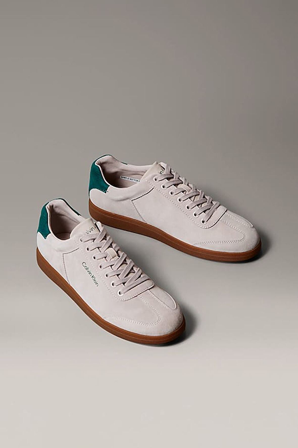 Erkek Cupsole Tabanlı Süet Sneaker - Krem | 45