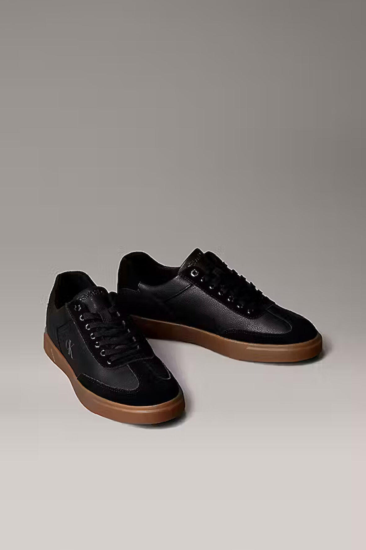 Kadın Karışık Materyalli Kontrast Tabanlı Sneaker - Siyah | 39