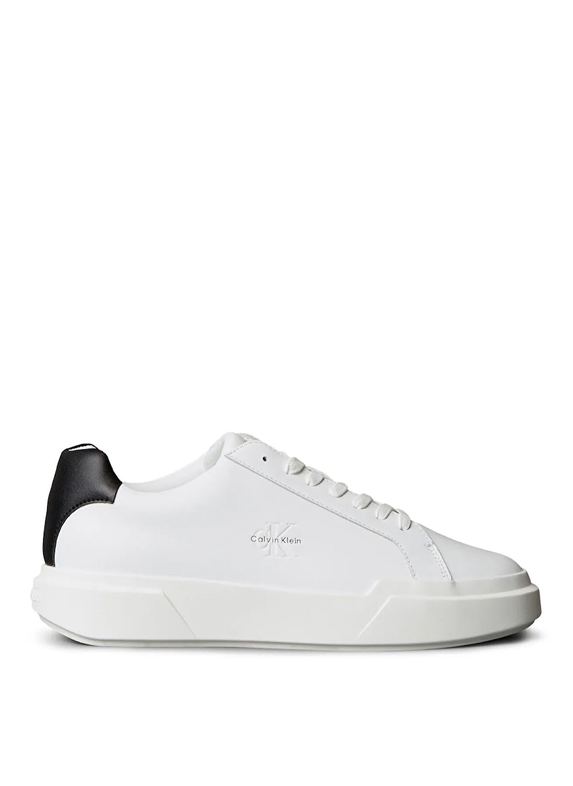 Calvin Klein Beyaz - Siyah Erkek Sneaker CHUNKY CUPSOLE LACEUP LTH