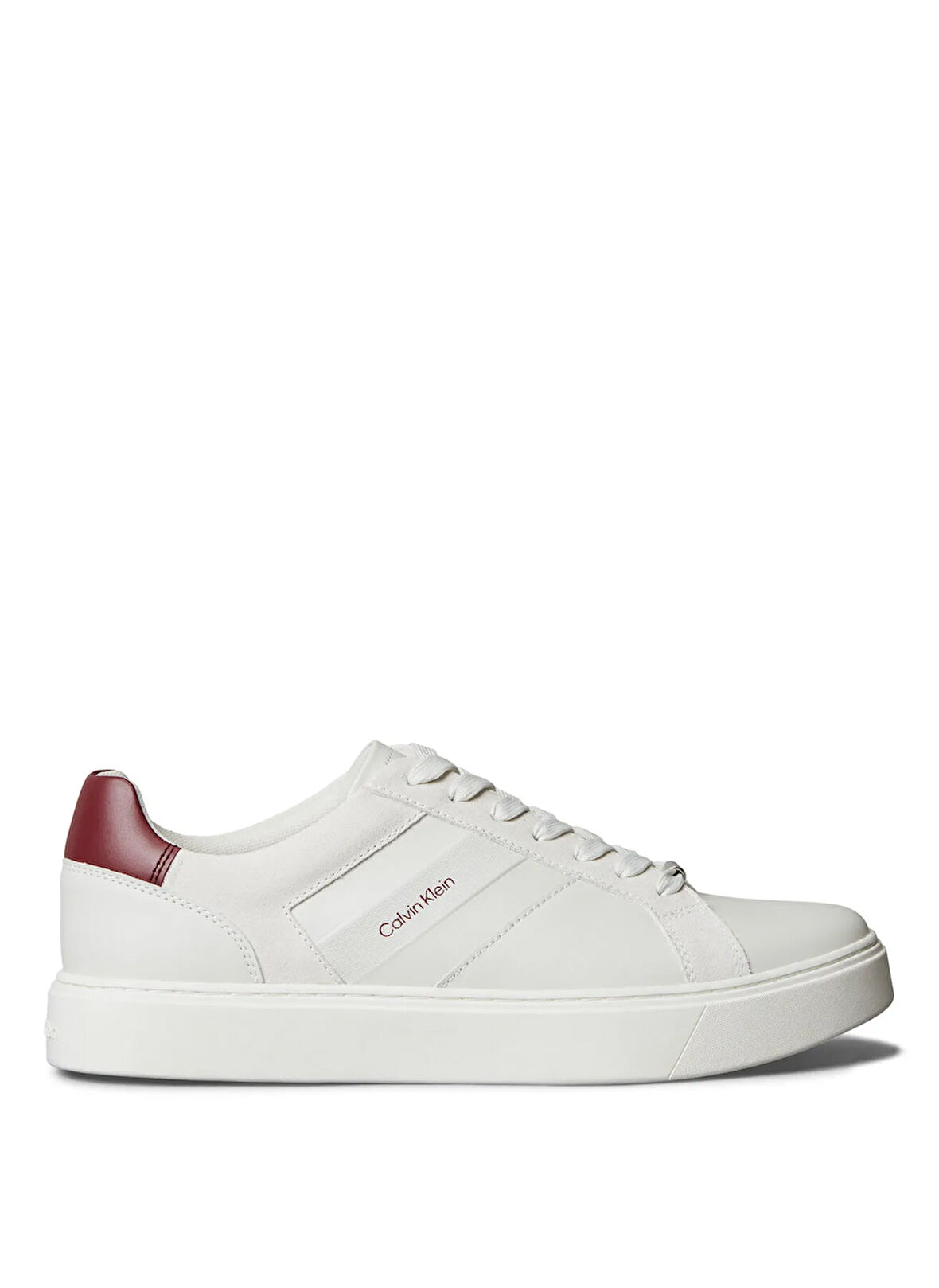 Calvin Klein Beyaz Erkek Günlük Ayakkabı CLASSIC CUPSOLE LACEUP TAPE LTH