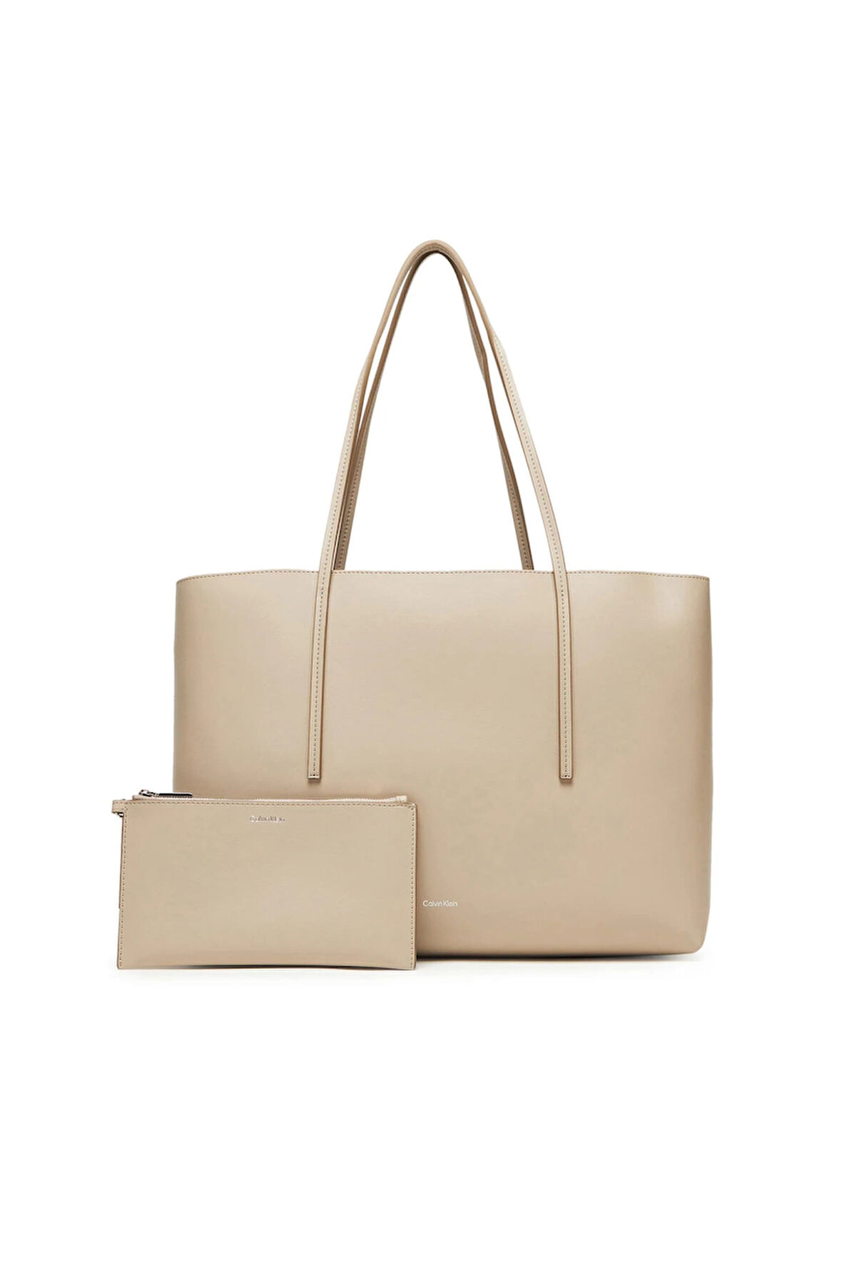 Kadın Cüzdanlı Klasik Tote Omuz Çantası - Bej | undefined