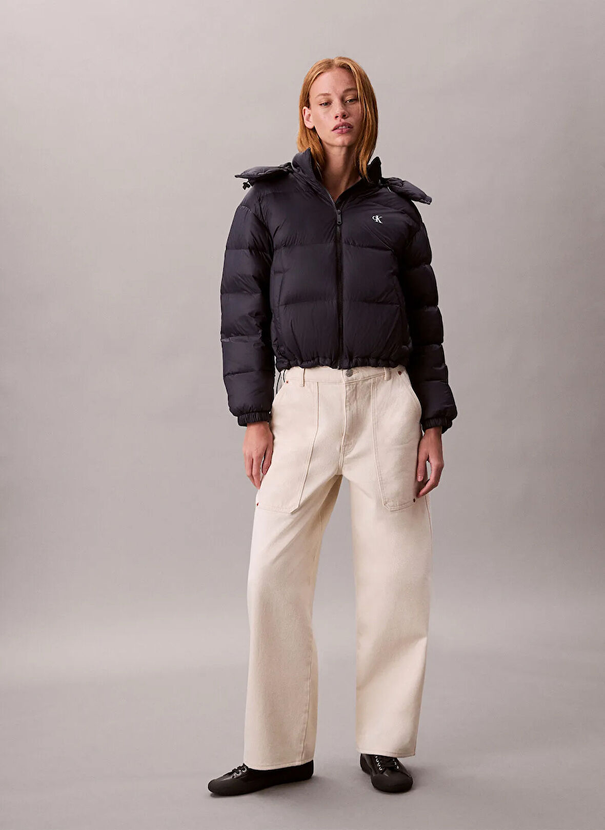 Calvin Klein Jeans Mavi Kadın Standart Baskılı Hırka LV047D501GVEK
