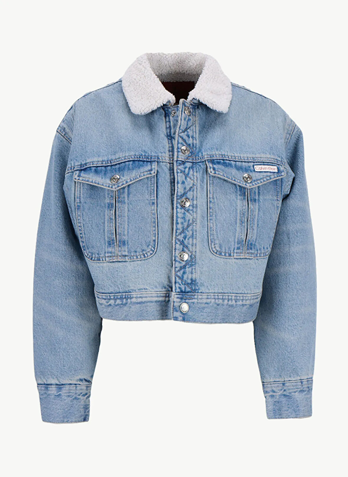 Calvin Klein Jeans Standart Mavi Kadın Ceket LV047D736GYYE