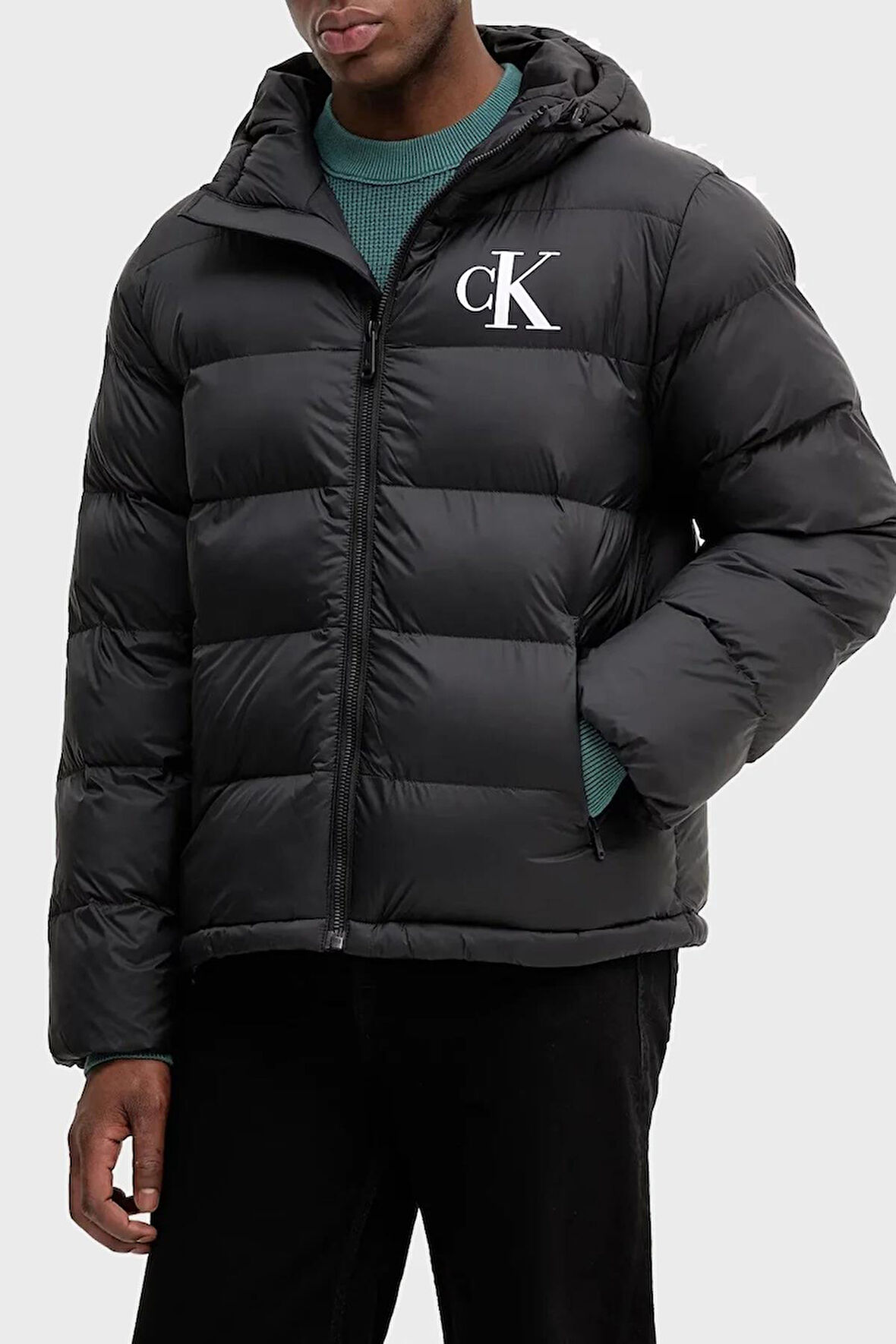 Calvin Klein Erkek Puffer Mont LV04RD528GUB1
