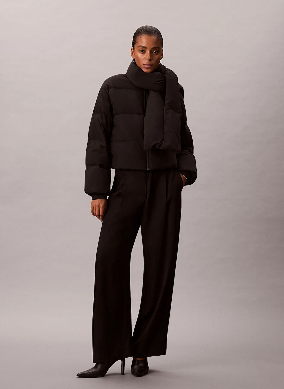 Calvin Klein Standart Siyah Kadın Ceket LV044D518GUB1