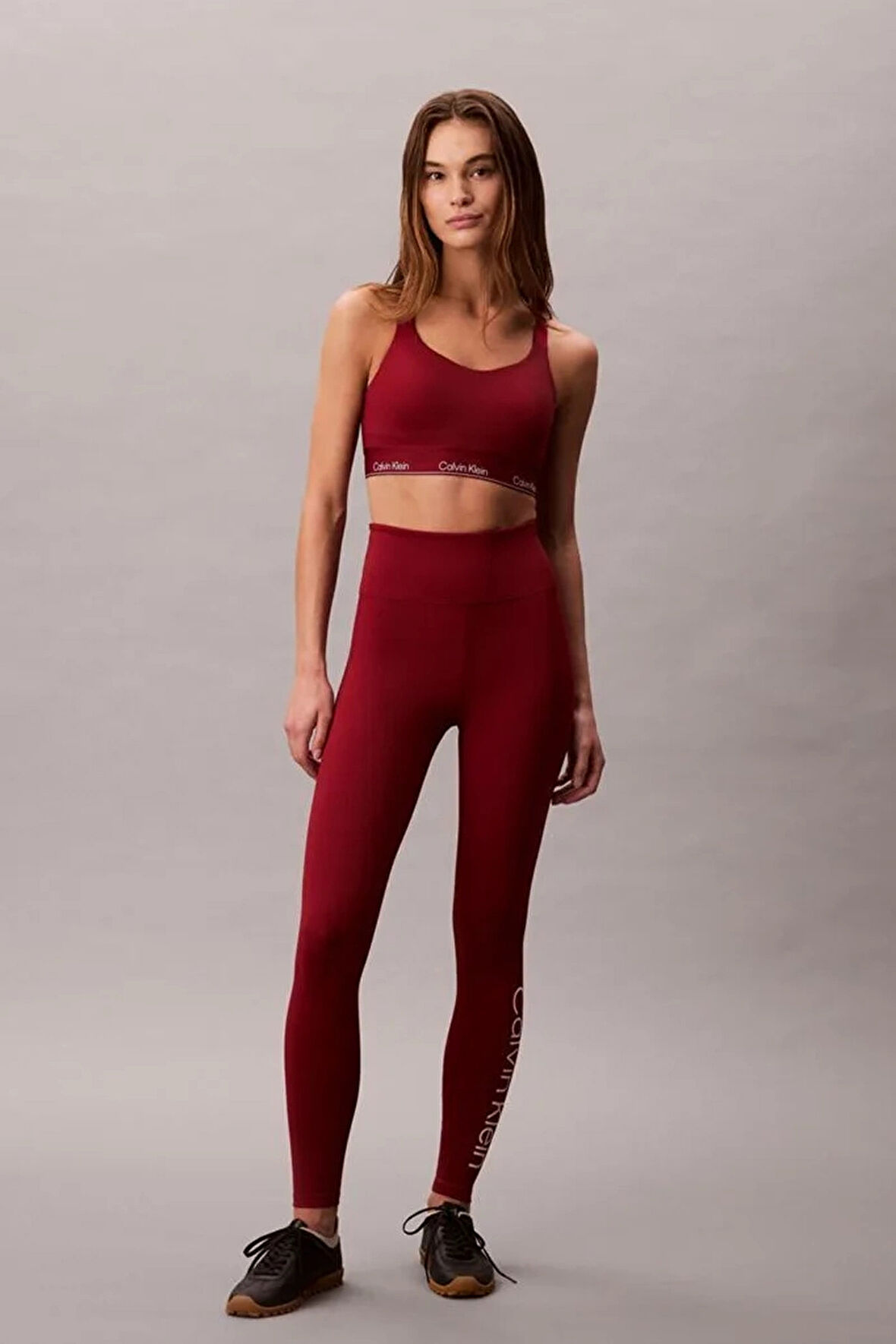 Calvin Klein Tam Boy Kadın Kırmızı Tayt  LVGWS5L612-AF8