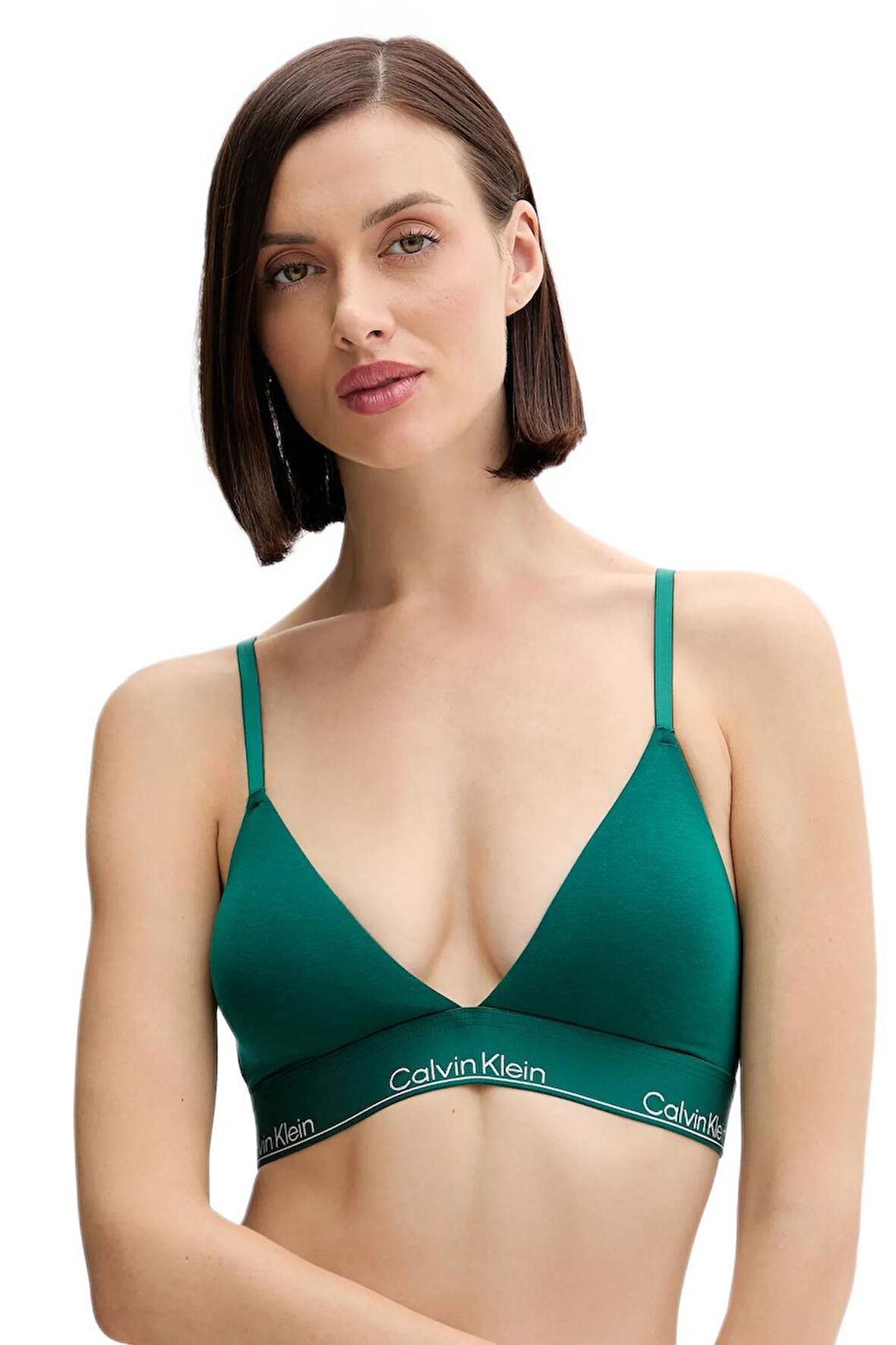 Calvin Klein Kadın Yeşil Üçgen Bralet Sütyen LV00QF8498