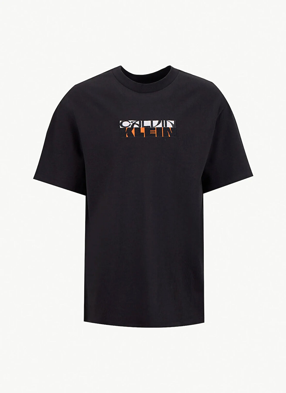 Calvin Klein Jeans Bisiklet Yaka Baskılı Siyah Erkek T-Shirt LV04RD808GUB1 SS 16S TC CALVIN KLEI