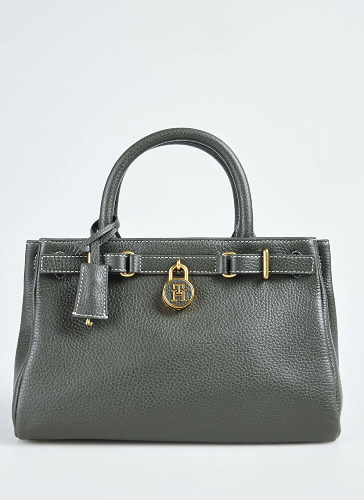 Tommy Hilfiger Deri Haki Kadın Tote Çanta AW0AW17926MT1