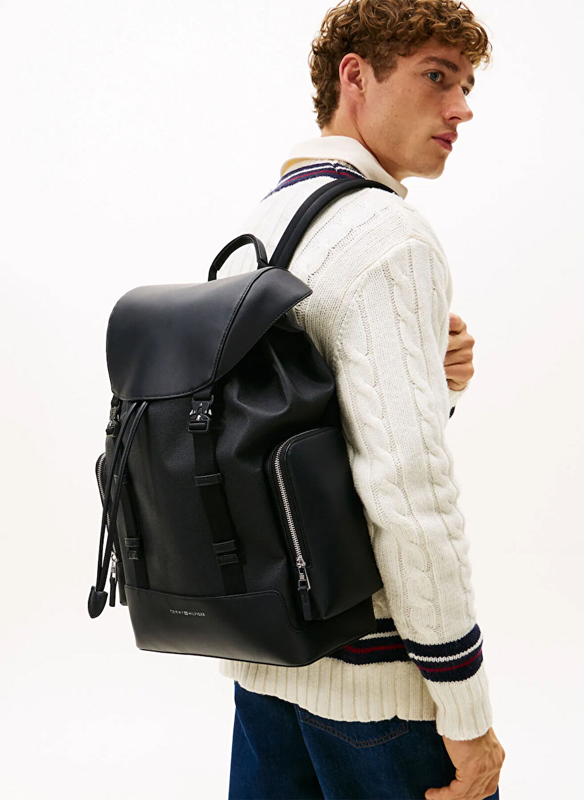 Tommy Hilfiger Siyah Erkek Sırt Çantası TH MODERN BACKPACK