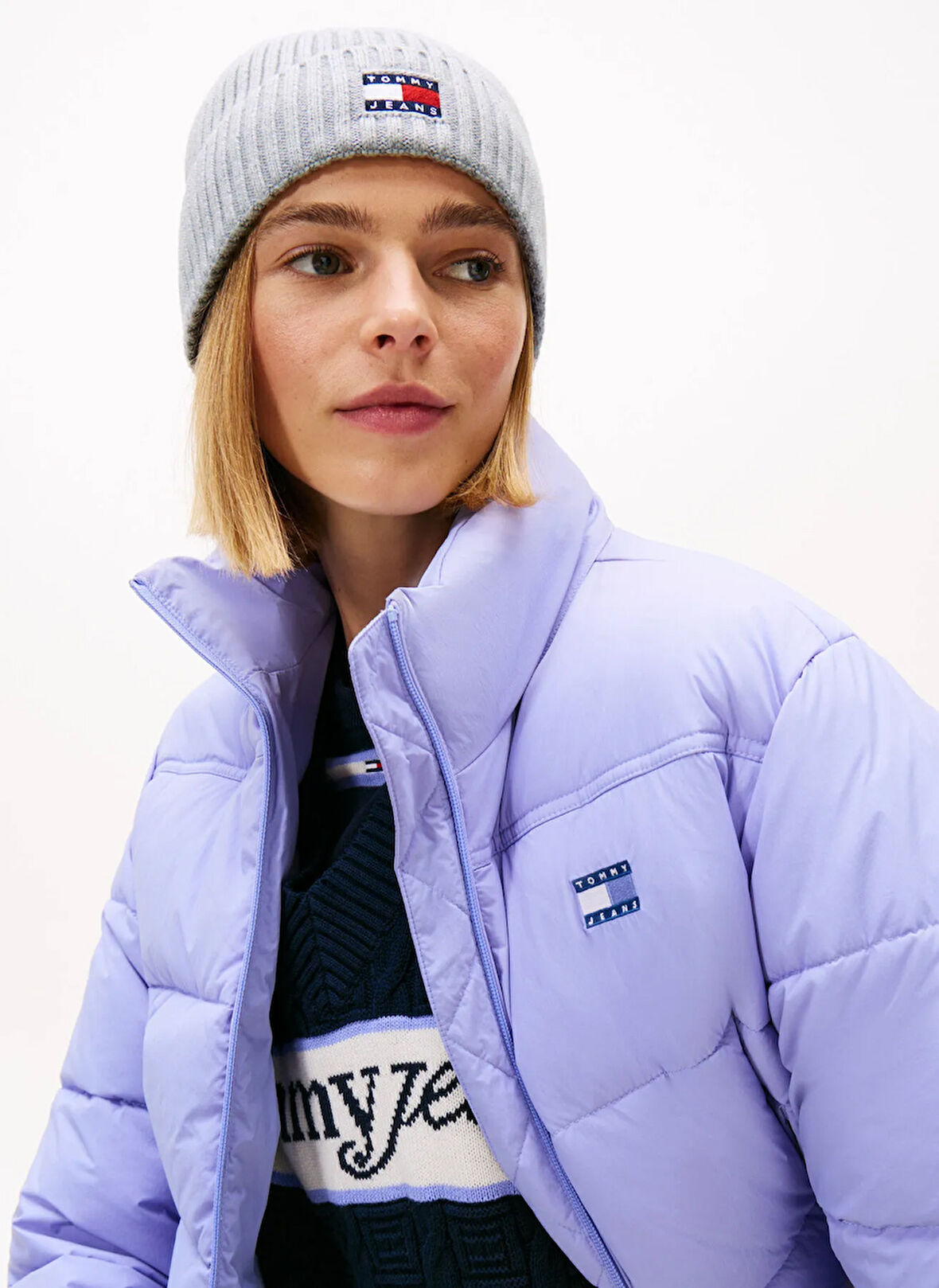 Tommy Hilfiger Gri Kadın Bere AW0AW17899P01