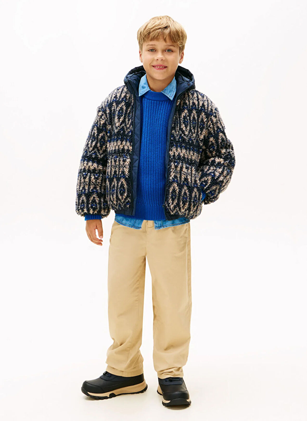 Tommy Hilfiger Mavi Erkek Çocuk Mont KB0KB098820GY