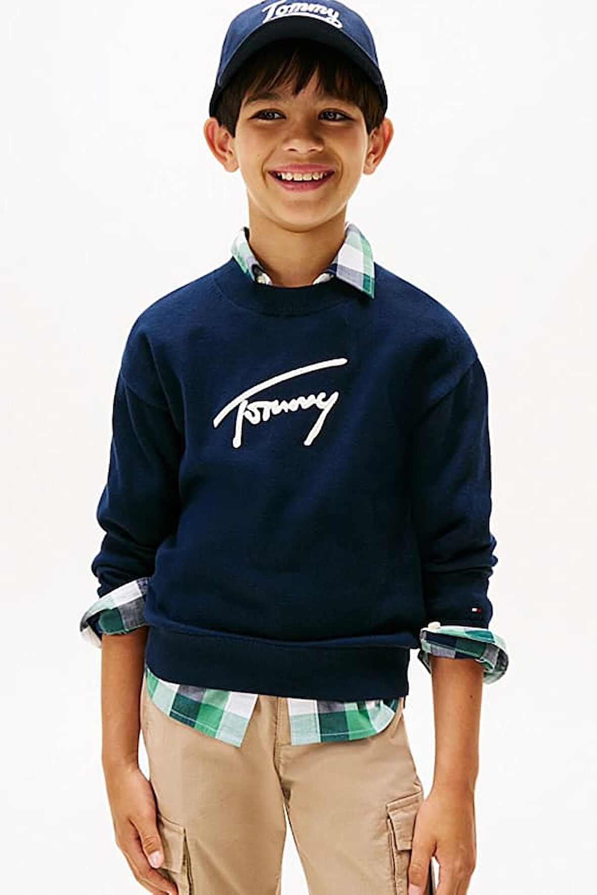 Erkek Çocuk Regular Fit Grafik Nakışlı Triko Kazak - Lacivert | 10 Yaş