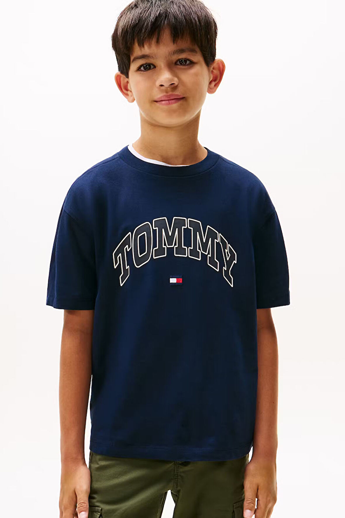 Erkek Çocuk Baskılı Kısa Kollu Tişört – Lacivert | 14 Yaş