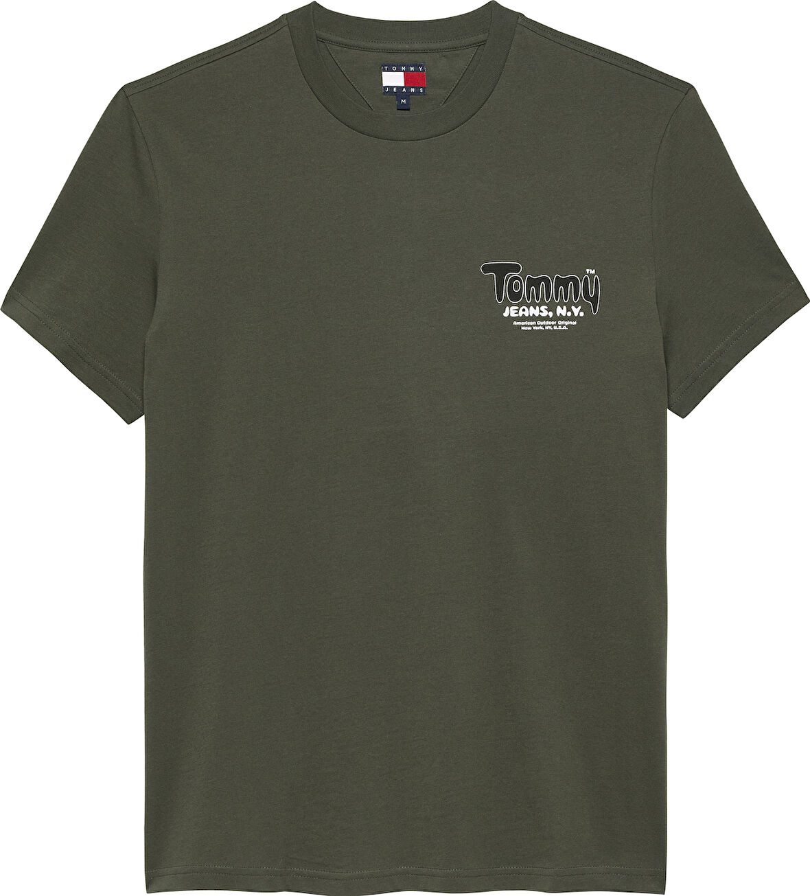 TJM SLIM FONT PLAY TEE Erkek Yeşil T-Shirt - DM0DM22049