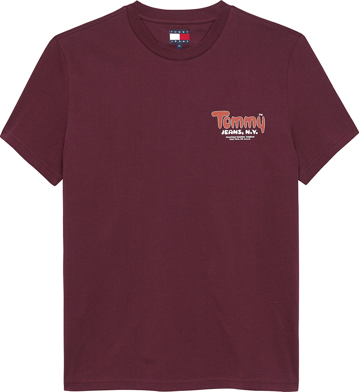 TJM SLIM FONT PLAY TEE Erkek Kırmızı T-Shirt - DM0DM22049