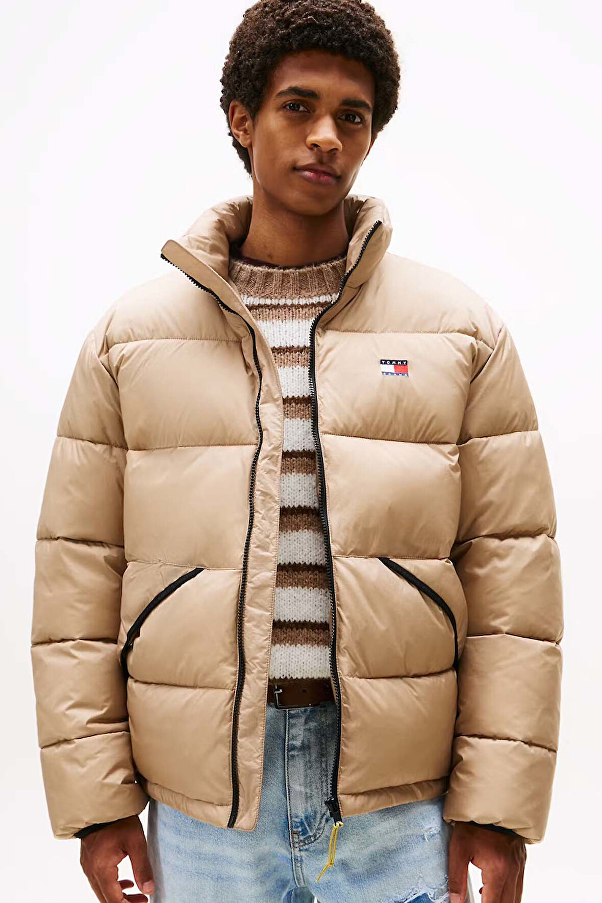 Erkek TJM Vail Puffer Mont - Bej | XS