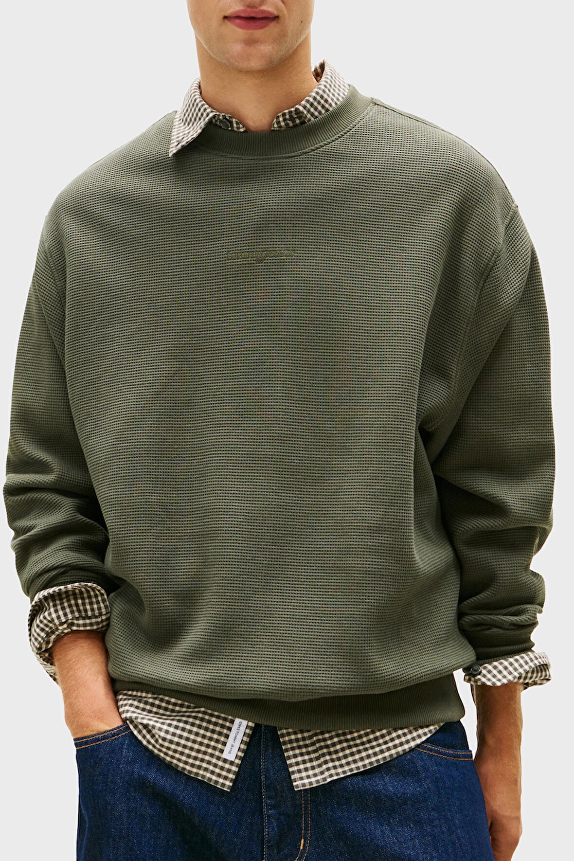 Tommy Jeans Erkek Sweat DM0DM21622 MRH