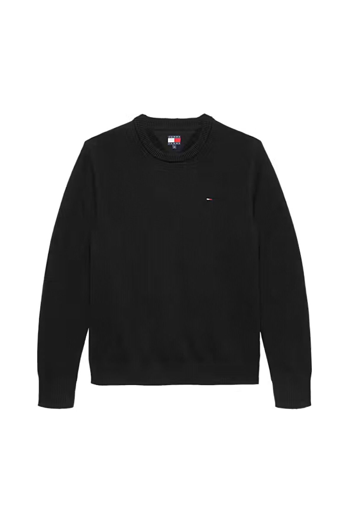 Erkek Slim Fit Bisiklet Yaka Triko Kazak - Siyah | L