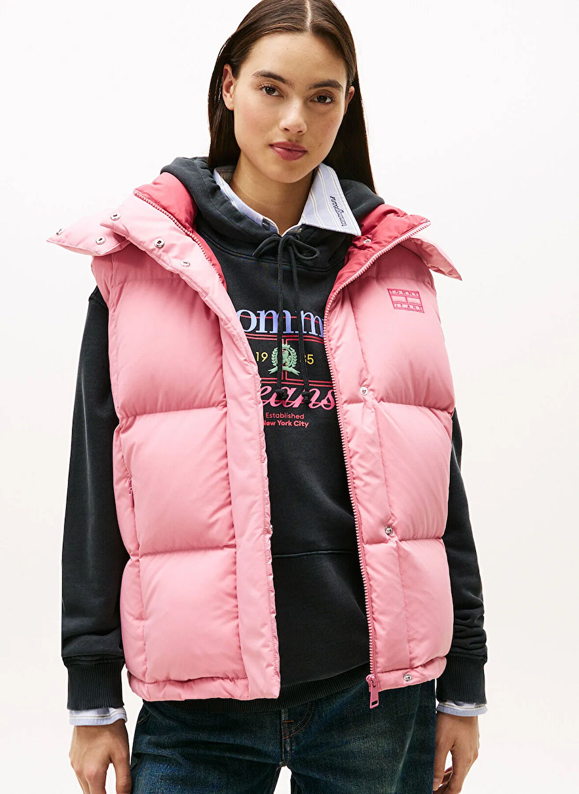 Tommy Jeans Pembe Kadın Yelek DW0DW21627THC