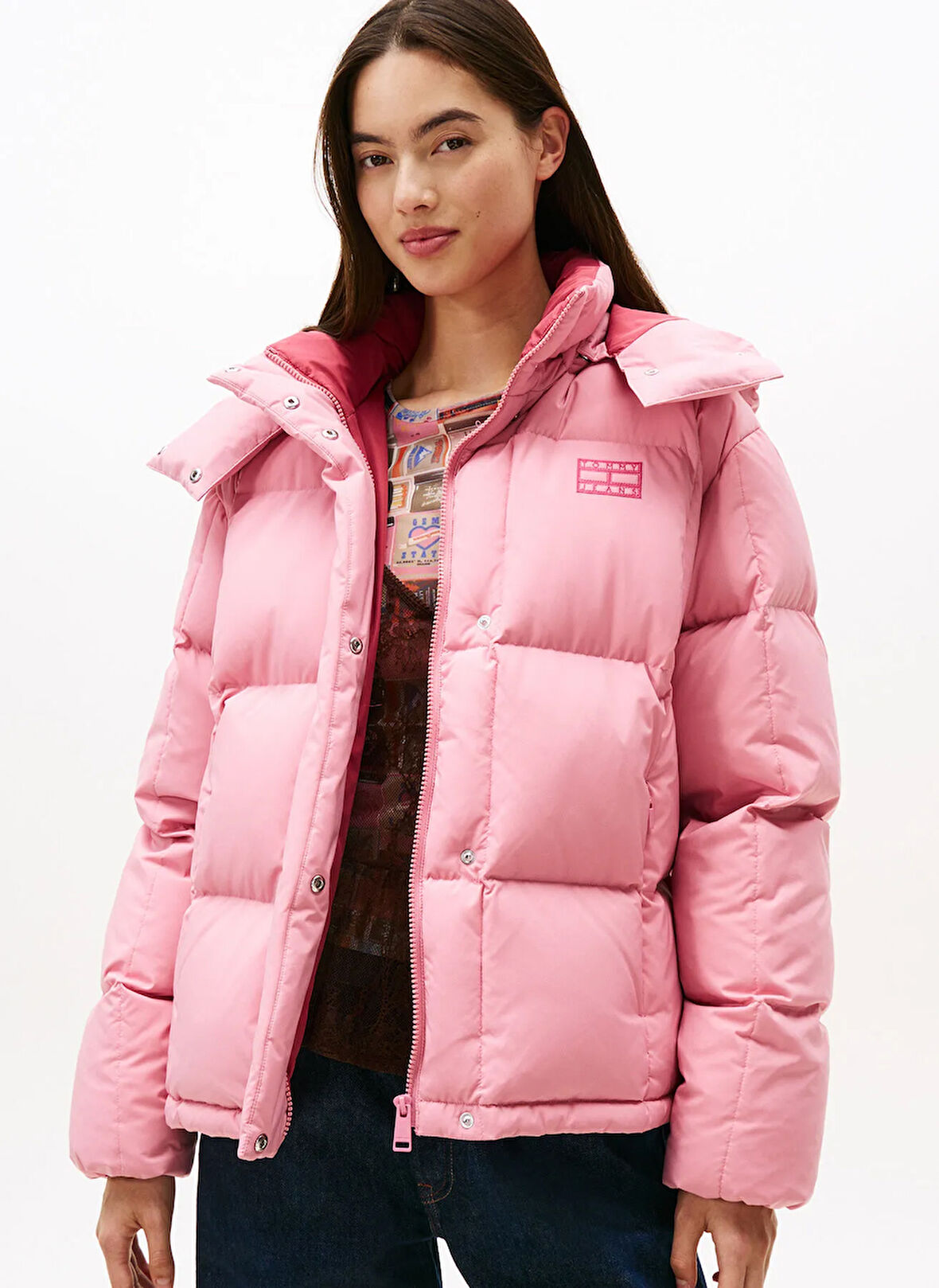 Tommy Jeans Pembe Kadın Mont DW0DW21623THC