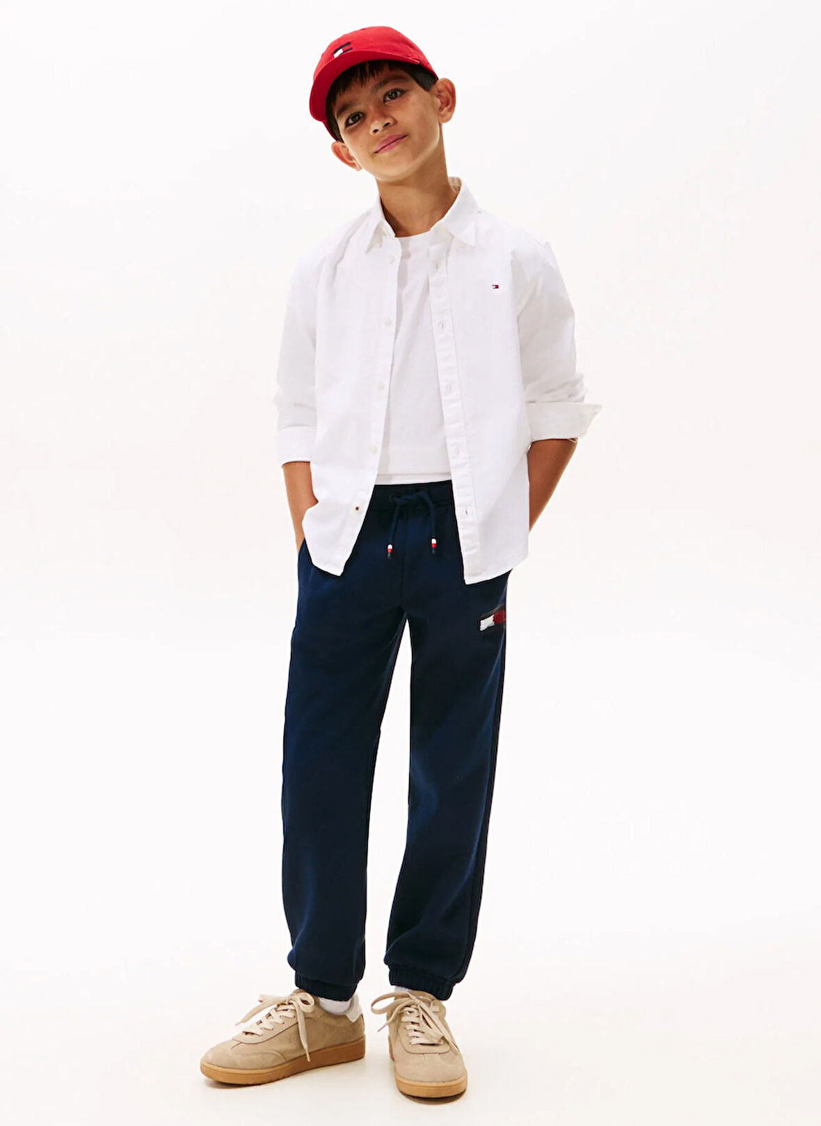 Tommy Hilfiger Lastikli Paça Lacivert Erkek Çocuk Eşofman Altı KB0KB10113C1G