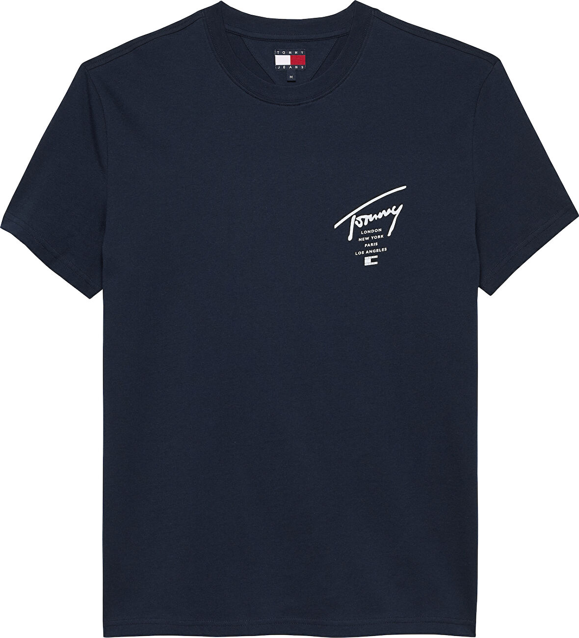 TJM REG SIGN CITY TEE EXT Erkek Mavi T-Shirt - DM0DM22120