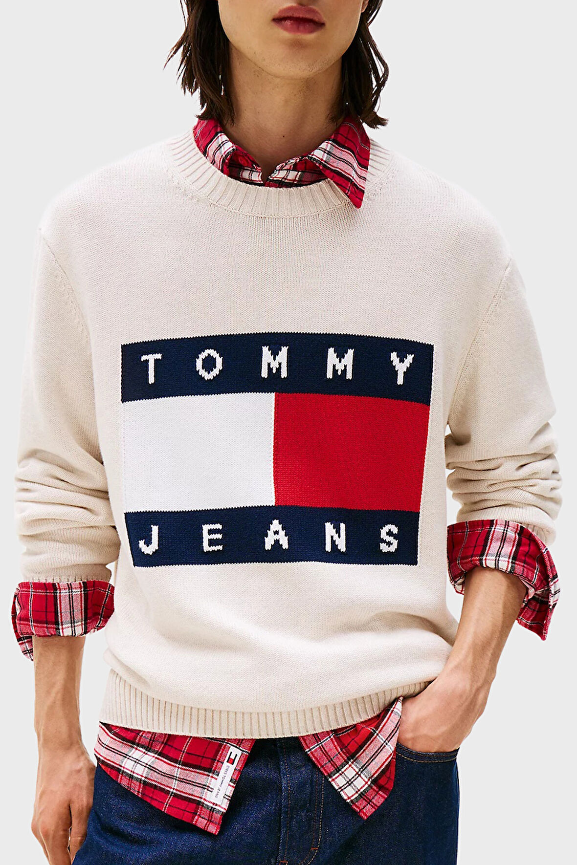 Tommy Jeans Erkek Kazak DM0DM22105 AFN
