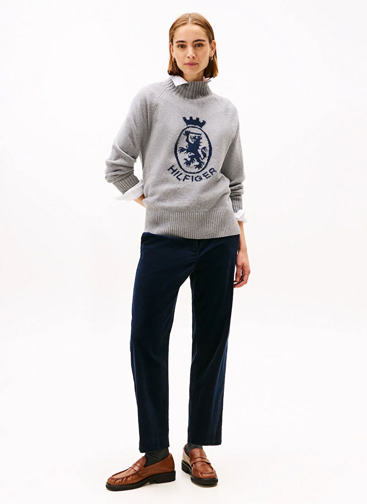 Tommy Hilfiger Yüksek Bel Straight Mavi Kadın Pantolon WW0WW46698C1G