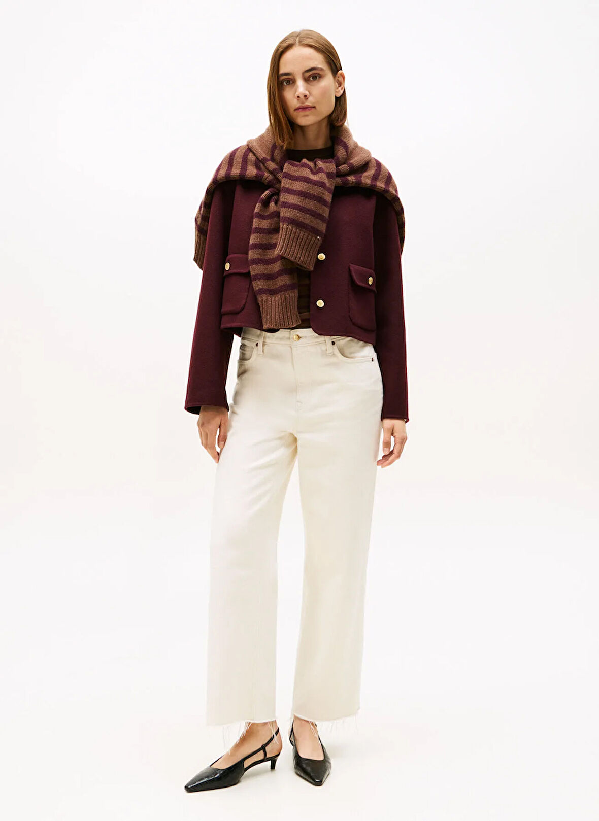 Tommy Hilfiger Standart Kırmızı Kadın Ceket WW0WW47446XIH