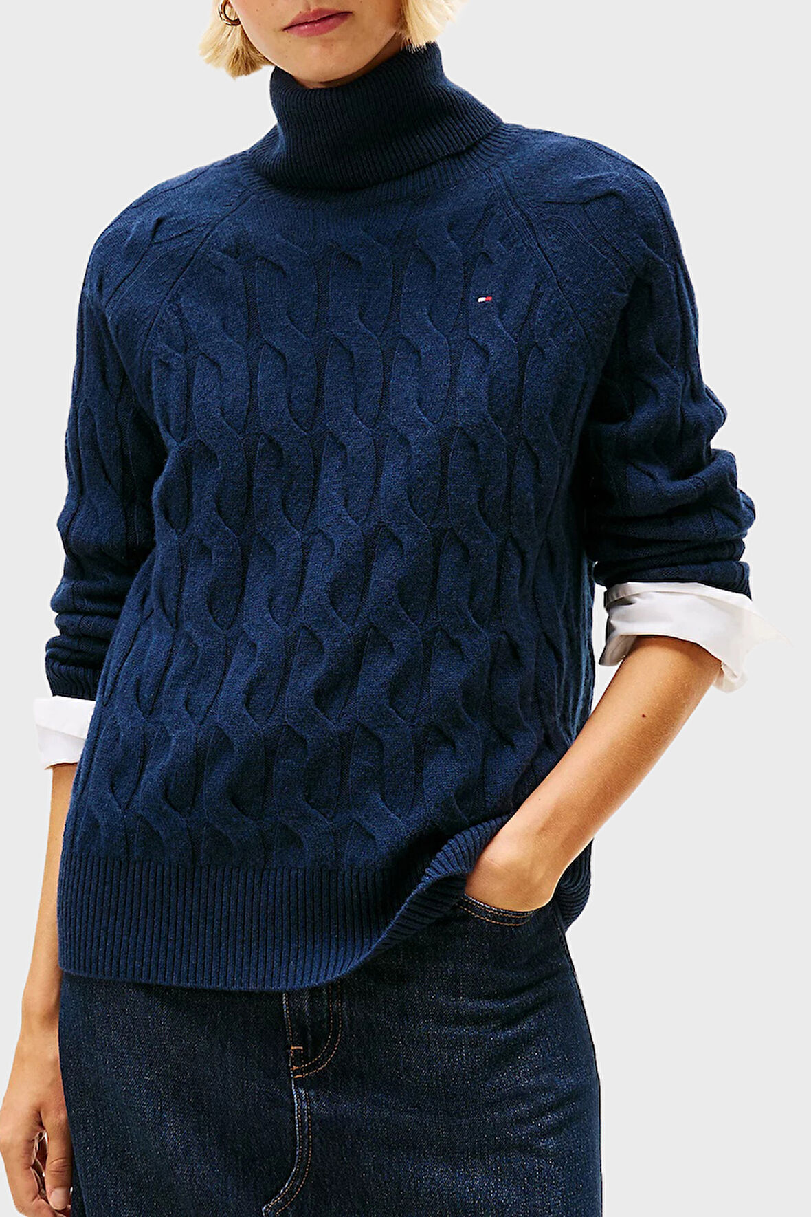 Tommy Hilfiger Kadın Kazak WW0WW46791 C1G