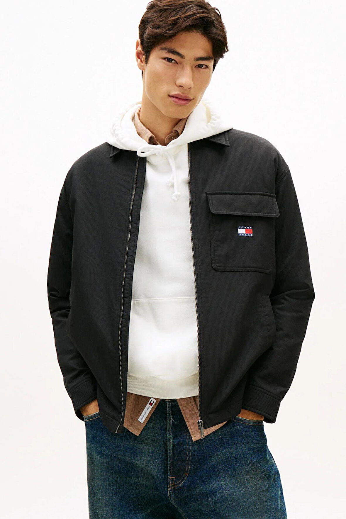 Tommy Hilfiger Tjm Padded Tech Cord Erkek Overshirt Mont DM0DM22018