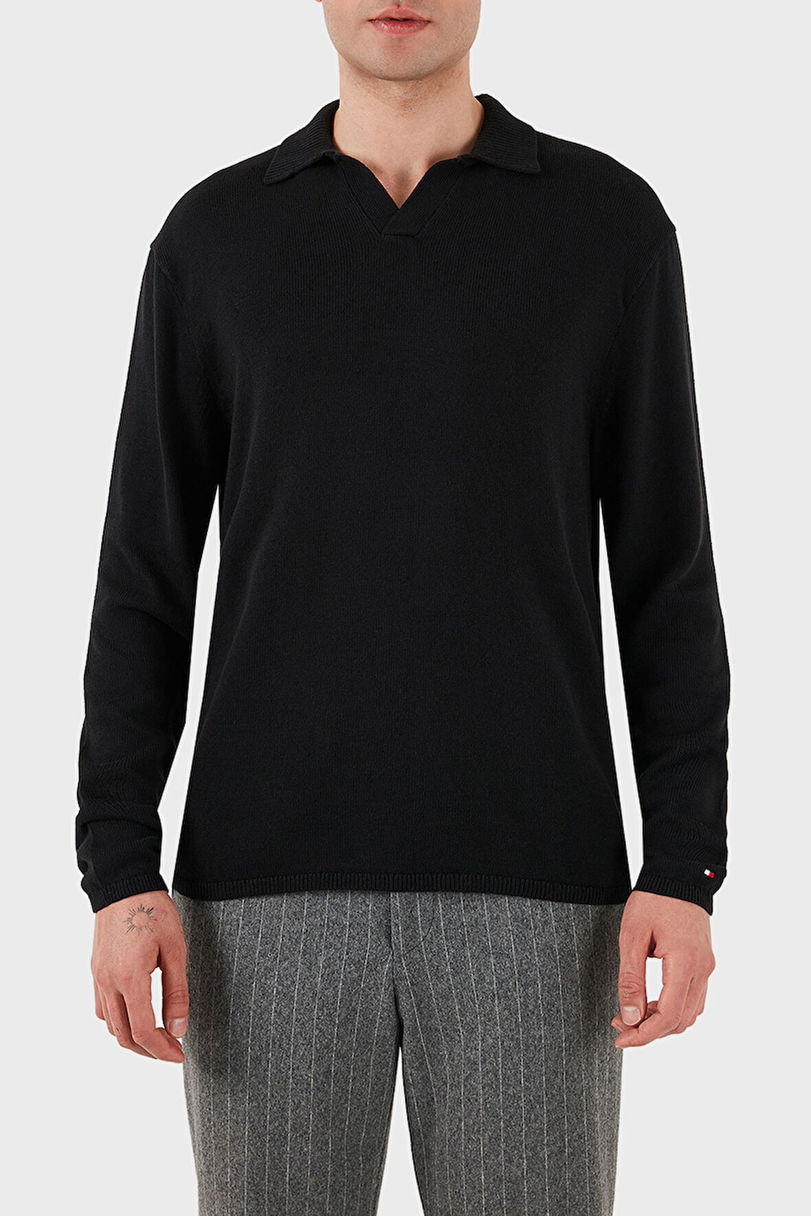 Tommy Hilfiger Erkek Polo Yaka Sweat MW0MW40444 BDS