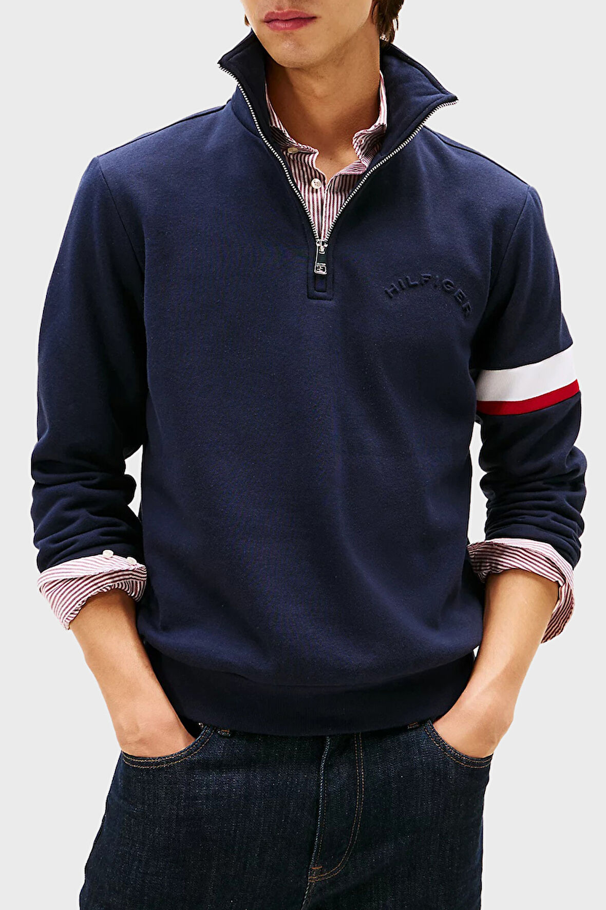Tommy Hilfiger Erkek Sweat MW0MW40480 DW5